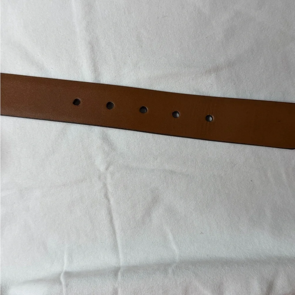Like New Nordstrom Size 36 Genuine Leather Black Textured Designer Belt
